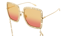 Gucci Sunglass Woman Gold Yellow GG1033S-001