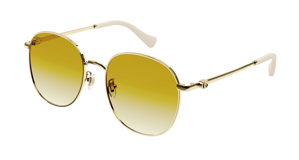 Gucci Sunglass Woman Gold Yellow GG1142S-003