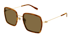 Gucci Sunglasses Womens In Havana Gold Brown GG1848S-002