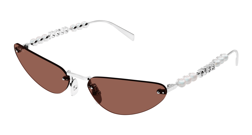 Gucci Sunglasses Womens In Silver Brown GG1920S-002