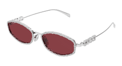Gucci Sunglasses Womens In Silver Red GG1803S-002