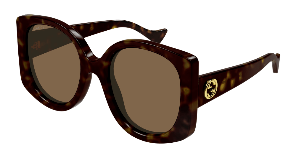 Gucci Sunglasses Womens In In Havana Brown Gg1257Sa-002