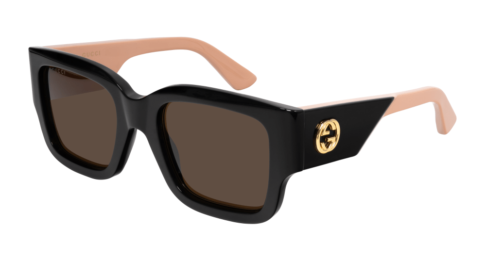 Gucci Sunglass Woman Black Pink Brown GG1663S-004