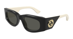 Gucci Sunglasses Woman Black Ivory Grey Gg1664S-001