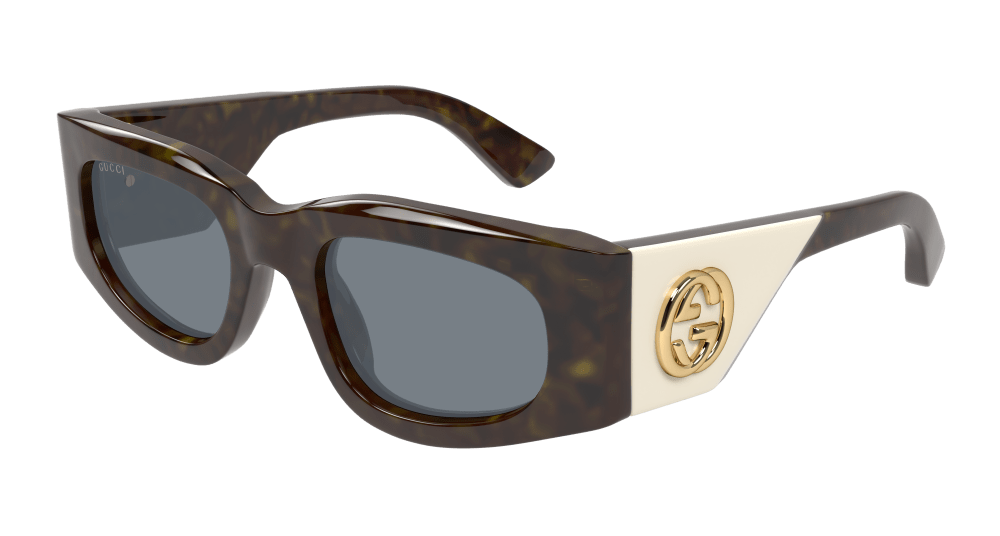 Gucci Sunglass Woman Havana Grey GG1664S-003