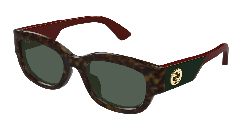 Gucci Sunglass Woman Havana Red Green GG1667SK-002