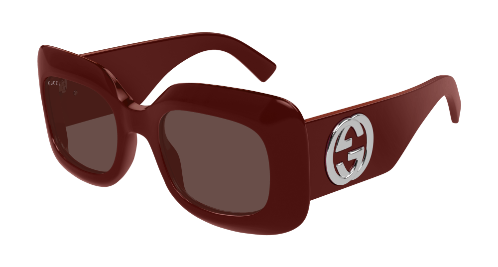 Gucci Sunglasses Woman Burgundy Brown Gg1695S-004