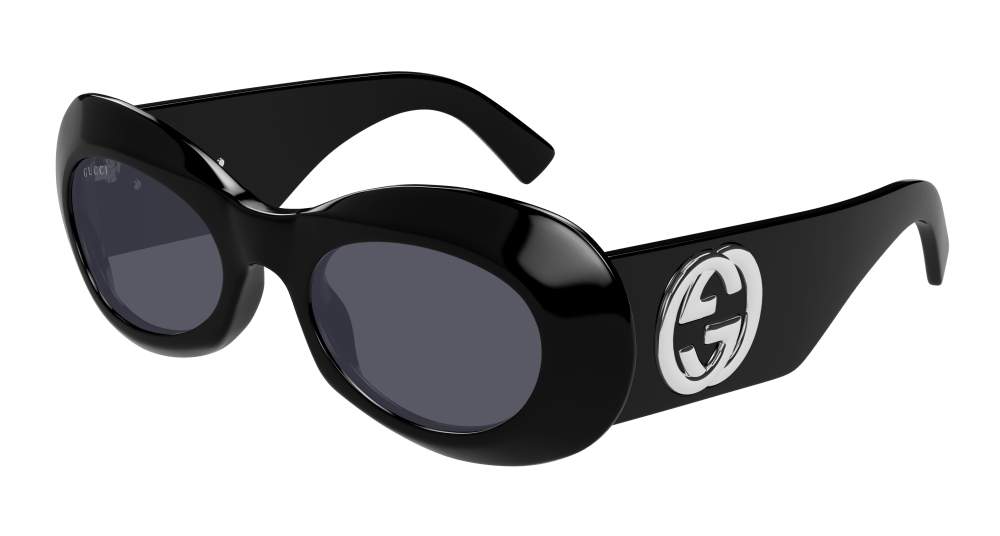 Gucci Sunglasses Woman Black Grey Gg1696S-001