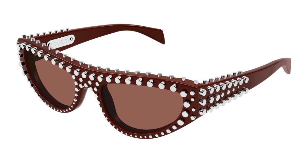 Gucci Sunglasses Womens In Burgundy Brown GG1919S-009