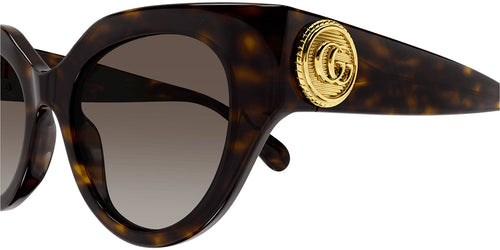 Gucci Womens Ace Sunglasses In Havana  Brown