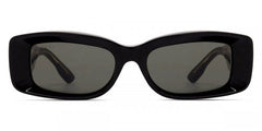 Gucci Womens Rectangular Framed Sunglasses In Black