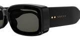 Gucci Womens Rectangular Framed Sunglasses In Black