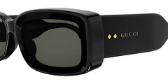 Gucci Womens Rectangular Framed Sunglasses In Black