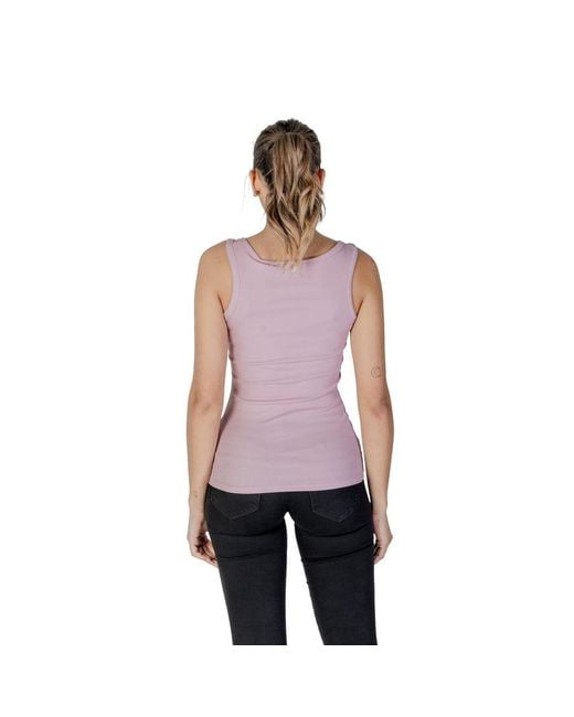 Guess Womens Embellished Tank Top In Pink