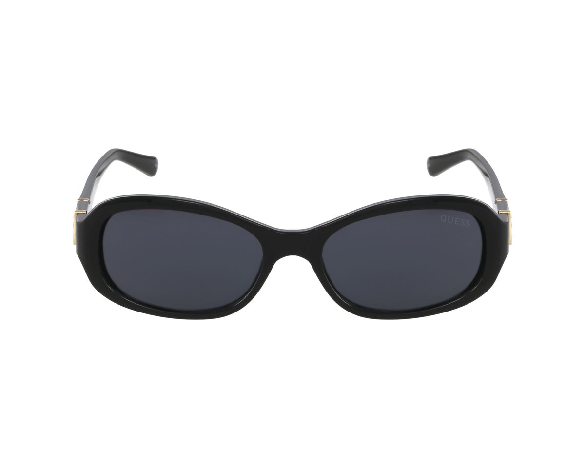 Guess Oval Frame Sunglasses In Black