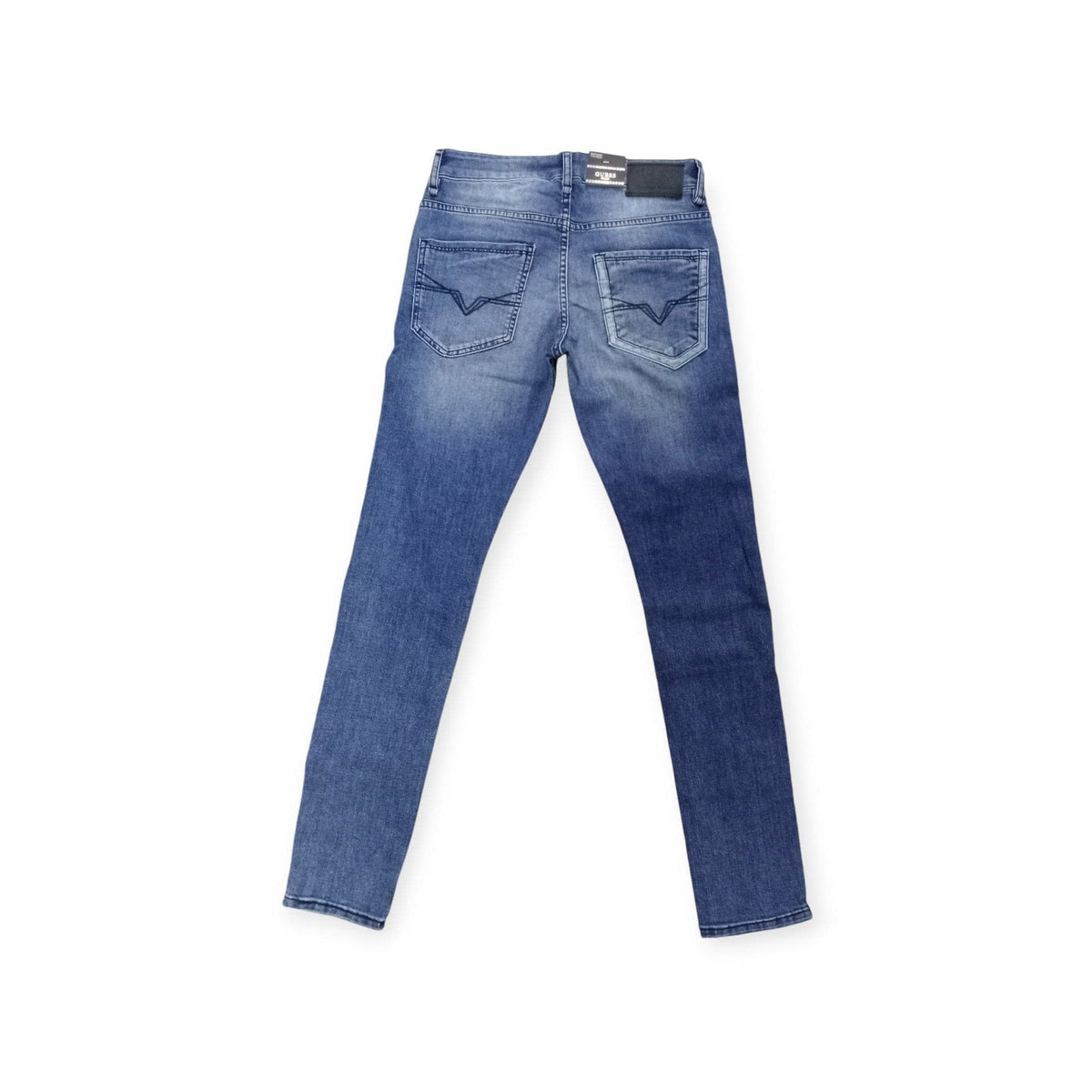 Guess Mens Monty Eco Mid Super Skinny Jeans In Blue