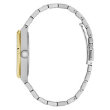 Guess Mens Vincent Two Tone Analogue Stainless Steel Watch In Silver/Gold/Black Dial