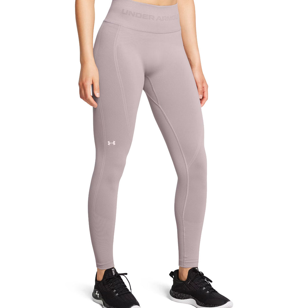 Under Armour Womens Seamless Leggings In Taupe