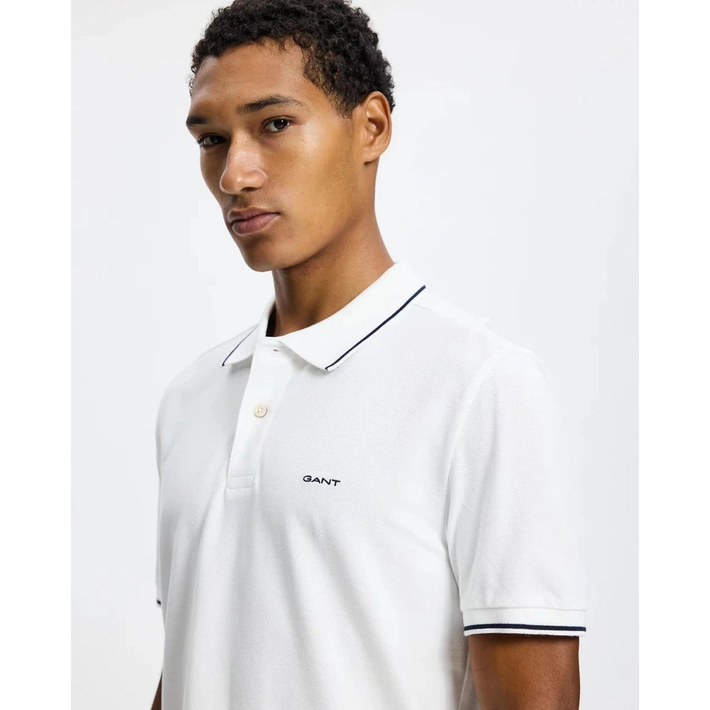 Gant Mens Tipping Golfer In White