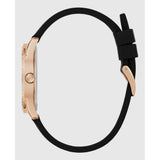 Guess Womens Roxy Analog Watch In Black/Rose Gold