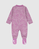 Nike Girls Lace It Up Footed Coverall Jumpsuit In Light Magenta