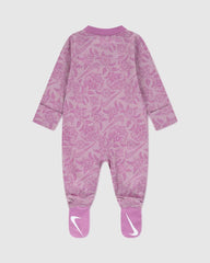 Nike Girls Lace It Up Footed Coverall Jumpsuit In Light Magenta