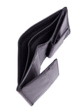 Polo Nappa Vertical Billfold Wallet In Black