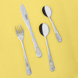 Wechsler 4 Piece Safari Cutlery Set In Silver