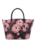 Pierra Cardin Victoria Floral Carryall Tote Bag In Black