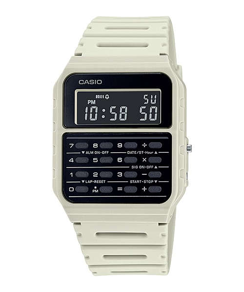 Casio Retro Databank White Digital Watch