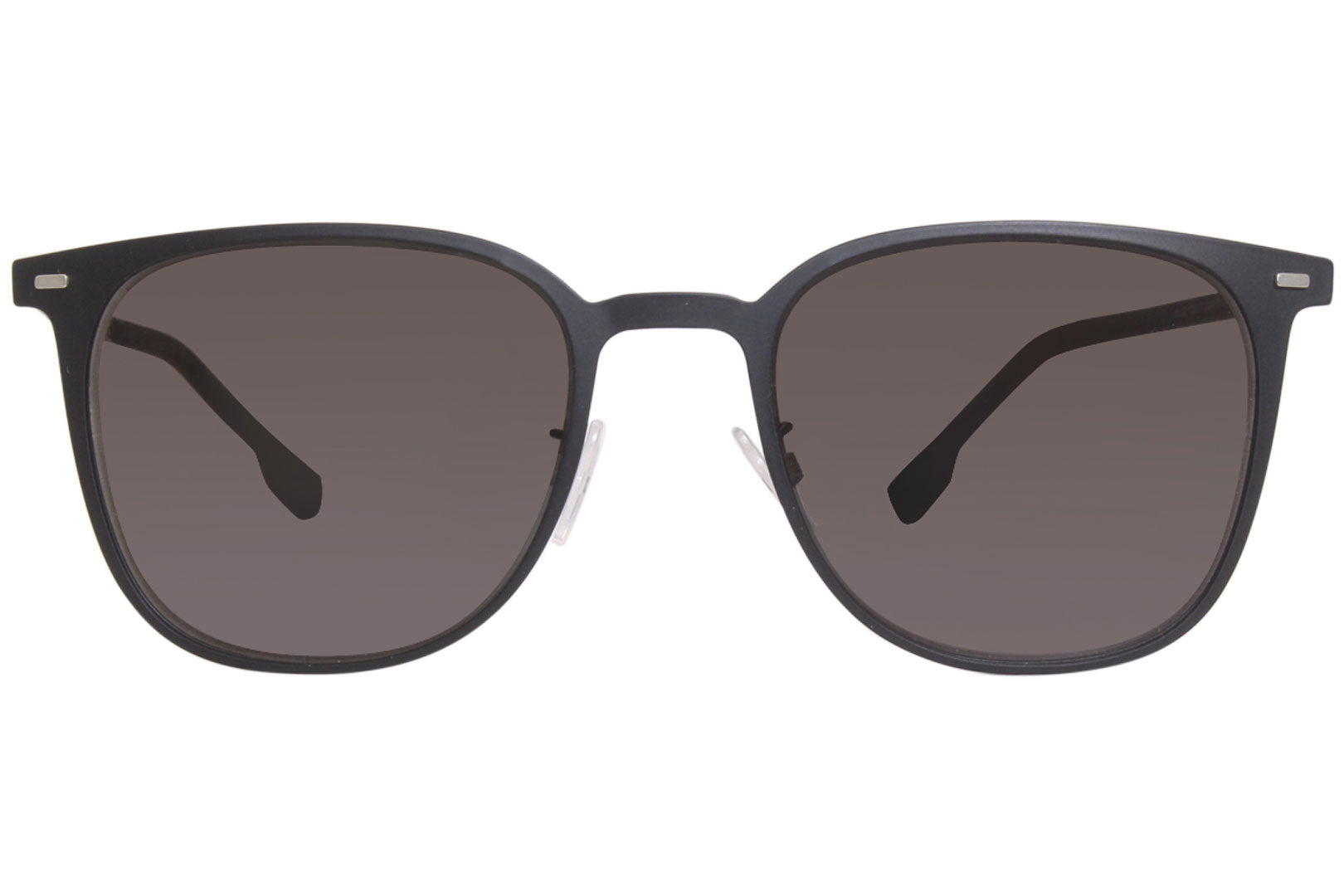 Hugo Boss Gun Metal Frame Unisex Sunglasses In Matte Blue