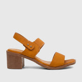 Soft Style By Hush Puppies Womens Soft Abrianna Burnt Heel In Orange