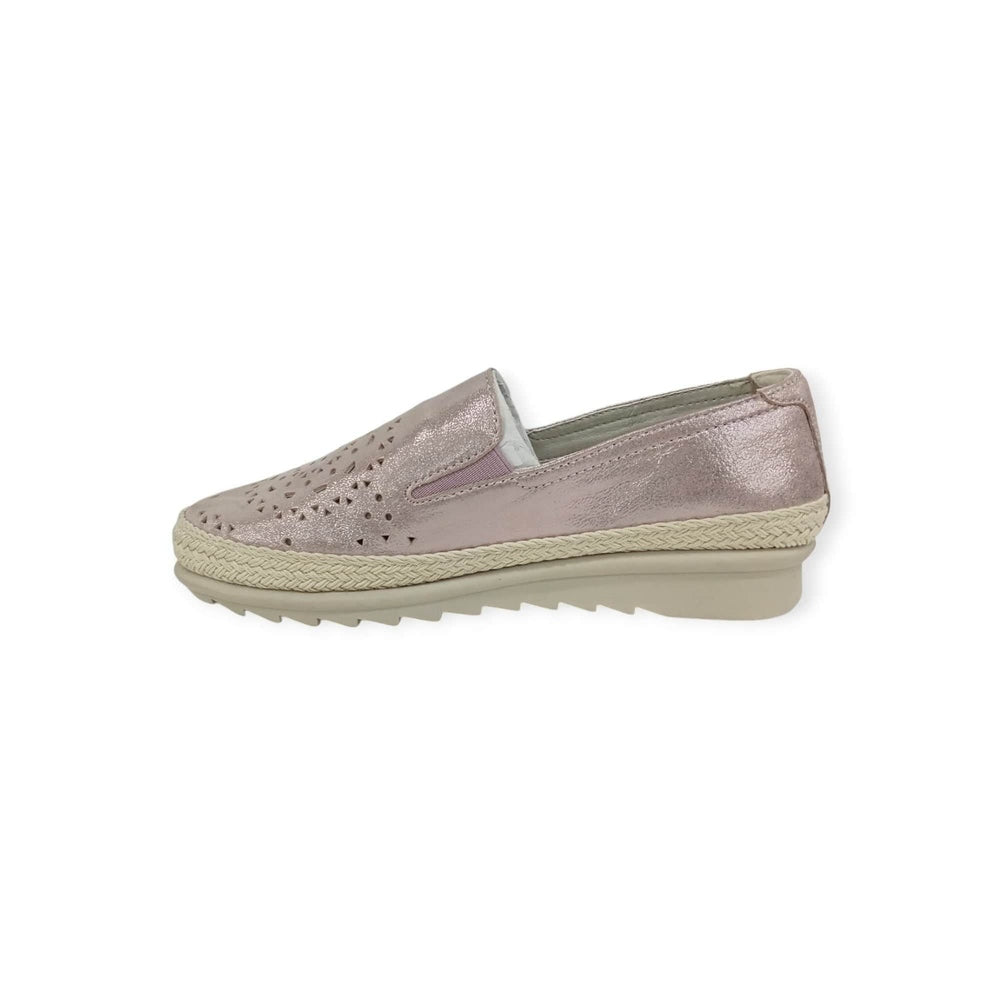 Hush Puppies Ladies Dory II Leather Shoes In Pink