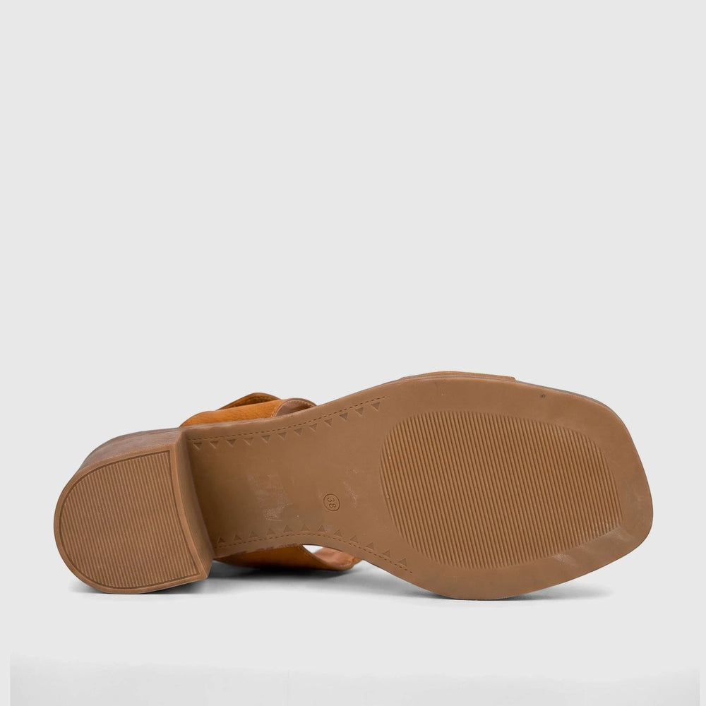 Soft Style By Hush Puppies Womens Soft Abrianna Burnt Heel In Orange