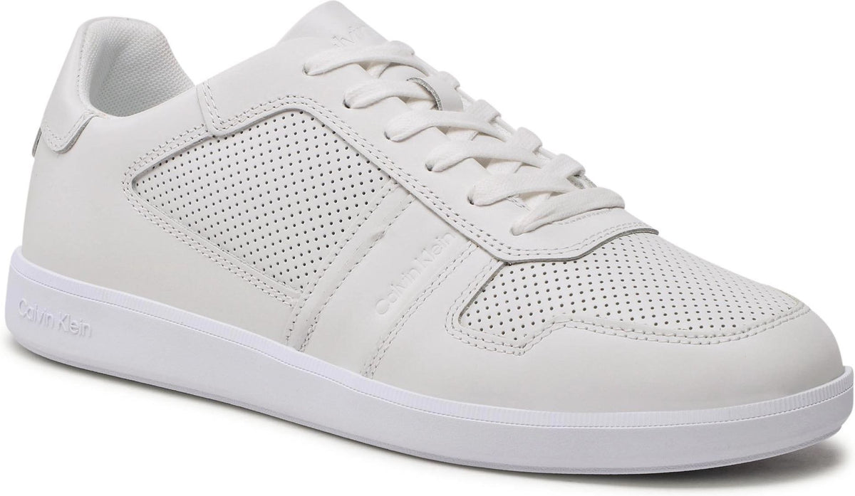 Calvin Klein Mens Low Top Lace Up In White