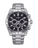 Citizen Mens Quarts Watch In Silver