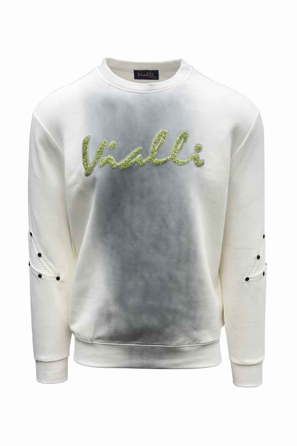 Vialli Mens Million Sweatshirt In Off White