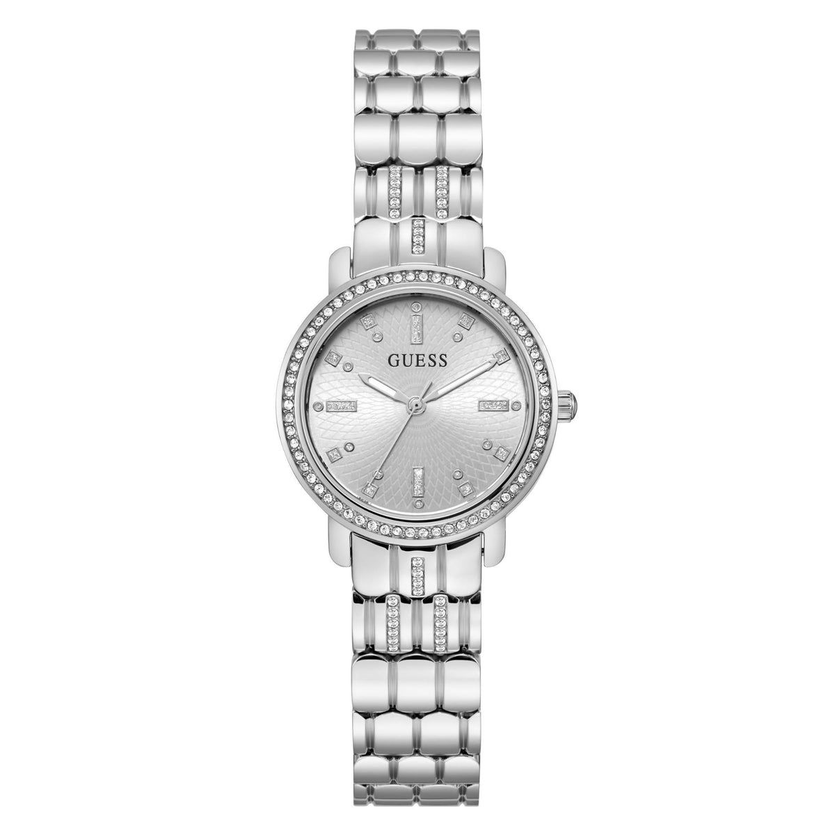 Guess Ladies CZ Silver Haley Watch