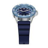Emporio Armani Mens Green Dial Silicone Sports Watch In Blue