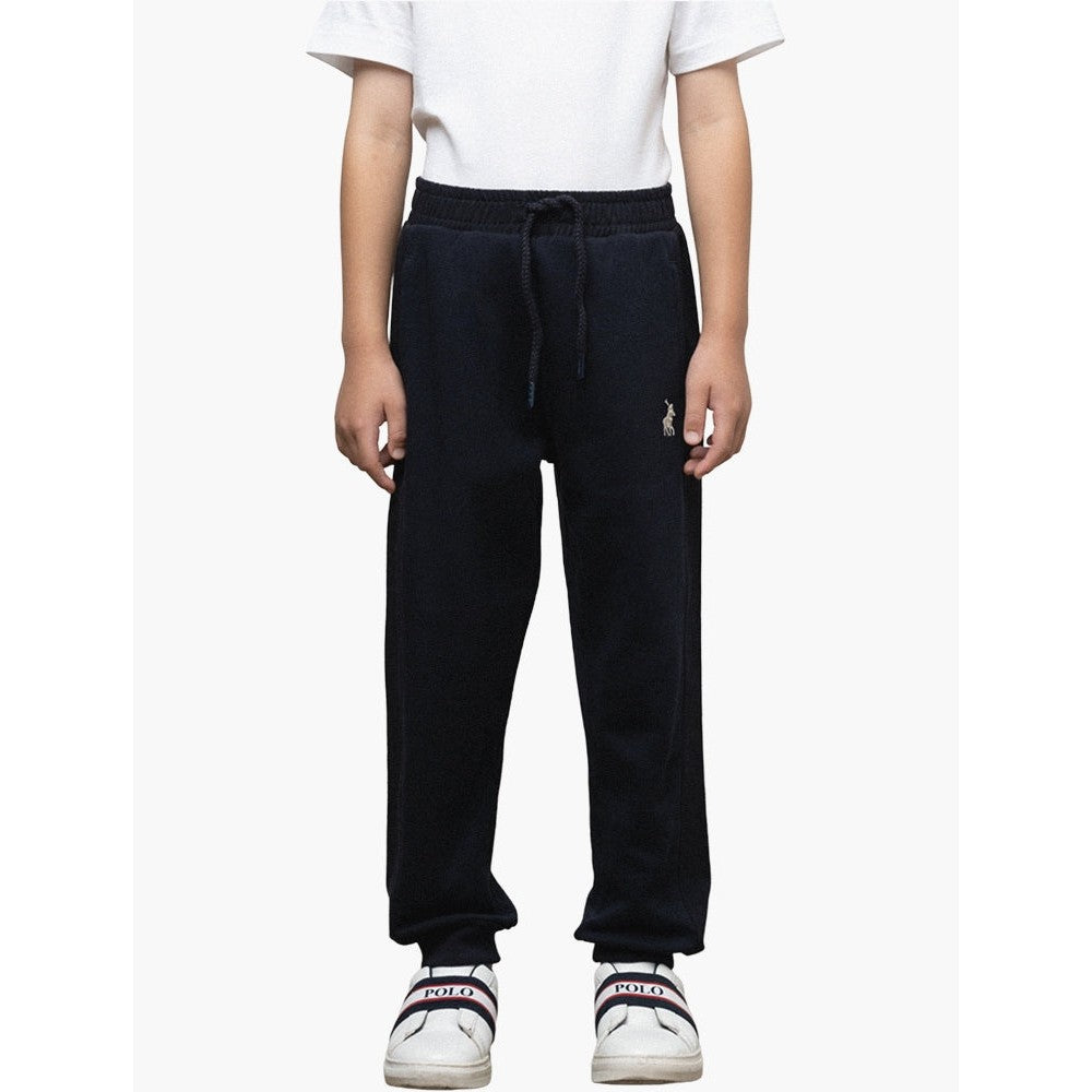 Polo Boys Griffin Panelled Jogeers In Navy