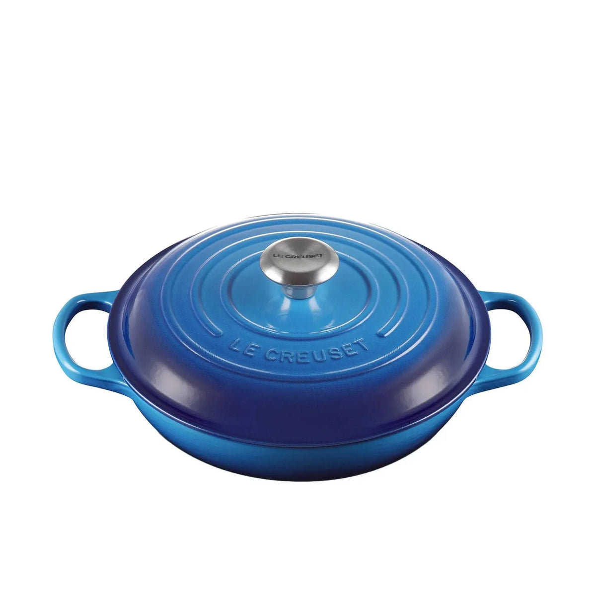 Le Creuset S Shallow Casserole 26Cm Azure Blue