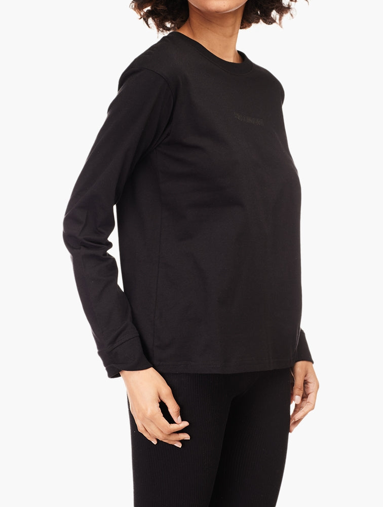 Salomon Women's Willow Long Sleeves T-Shirt in Black