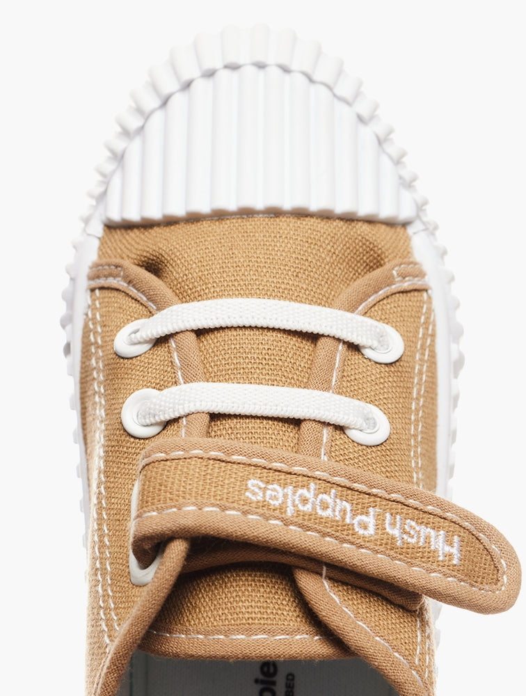 Hush Puppies Boys Rex Canvas Sneakers In Khaki