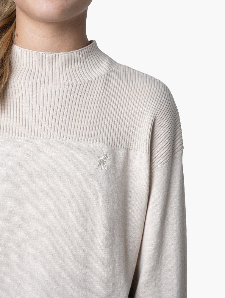 Polo Girls Cara Knitted Pullover In Taupe
