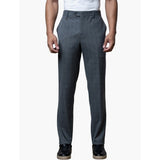 Polo Mens Custom Fit Check Trousers In Grey
