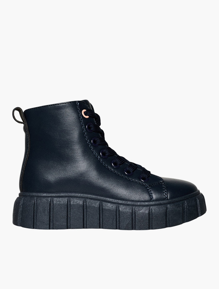 Pierre Cardin Kids Riley Cleated Navy Boots