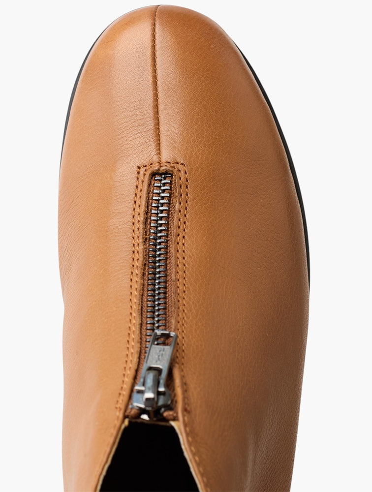 Hush Puppies Ladies Rianna Zip Boots In Tan