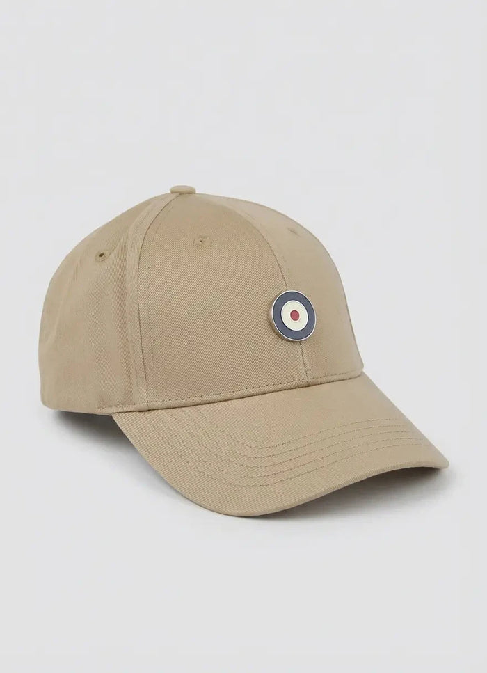 Ben Sherman Mens Targy Metal Badge Cap In Cornstalk