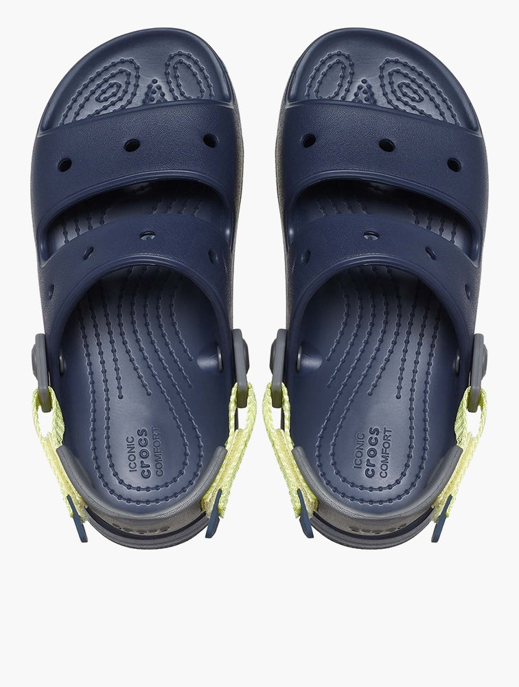 Crocs Kids Classic All-Terrain Sandals In Navy