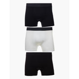 Polo Mens Multi Knite Boxer 3 Pack In Navy/Black/White